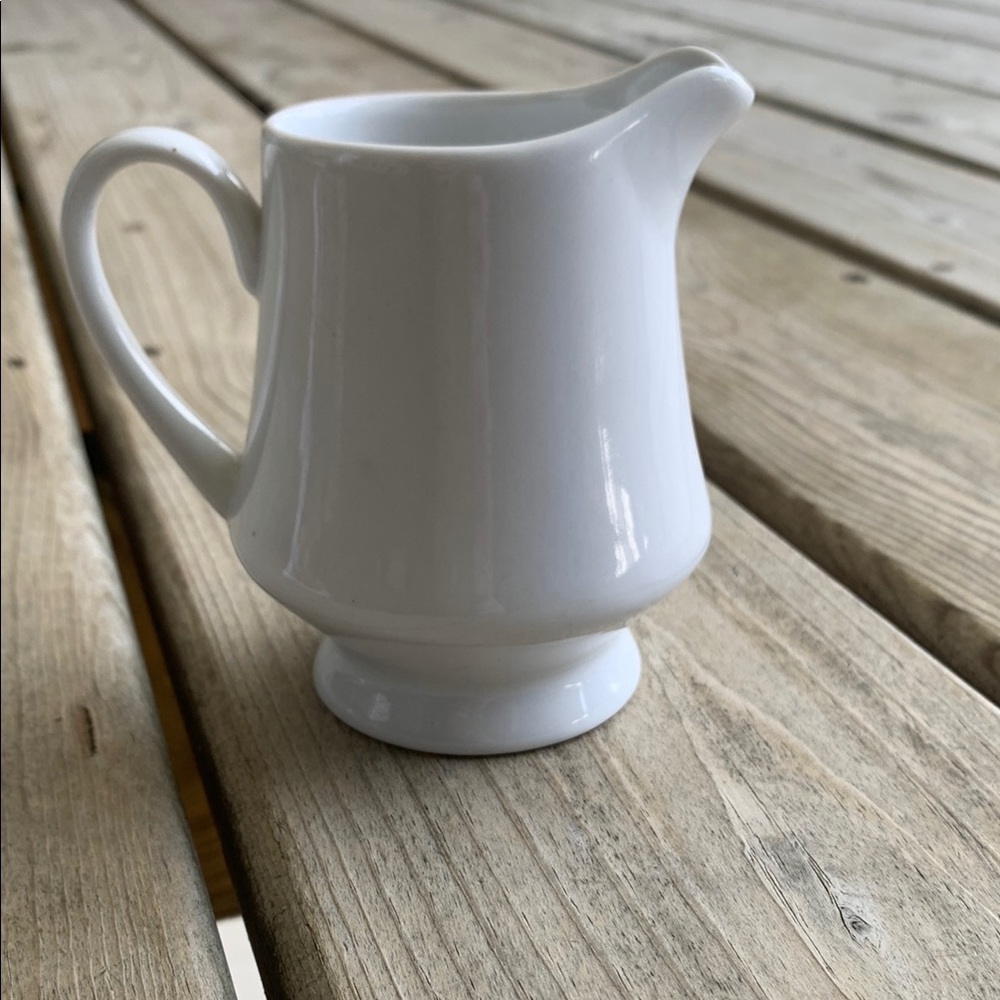 Newcor White Ceramic Creamer